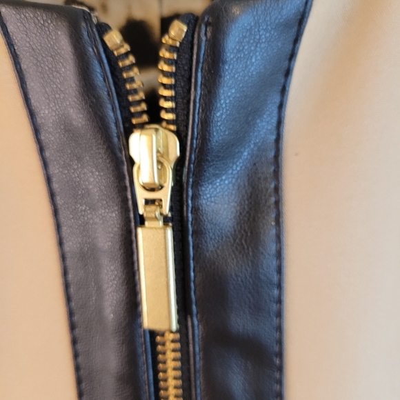 Chico's Tan Jacket with Black Accents - Picture 3 of 7